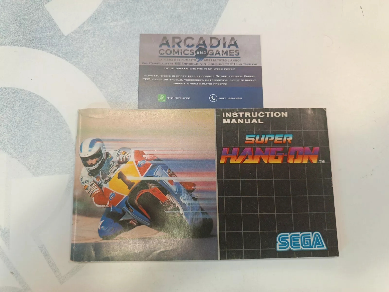 Super Hang On Manuale Di Istruzioni Mega Drive SEGA PAL